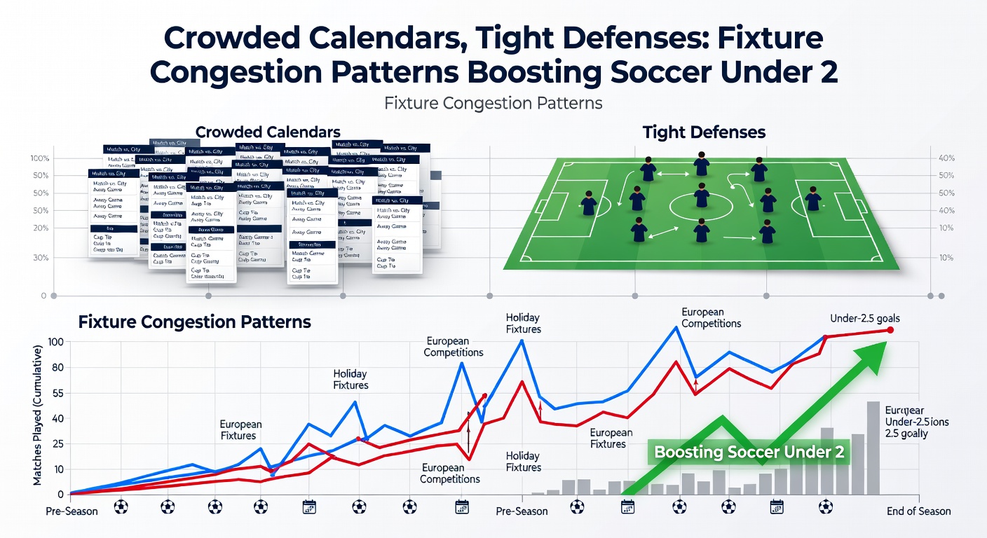 Soccer players in a tight defensive formation during a congested fixture period, blocking shots and forcing a low-scoring stalemate