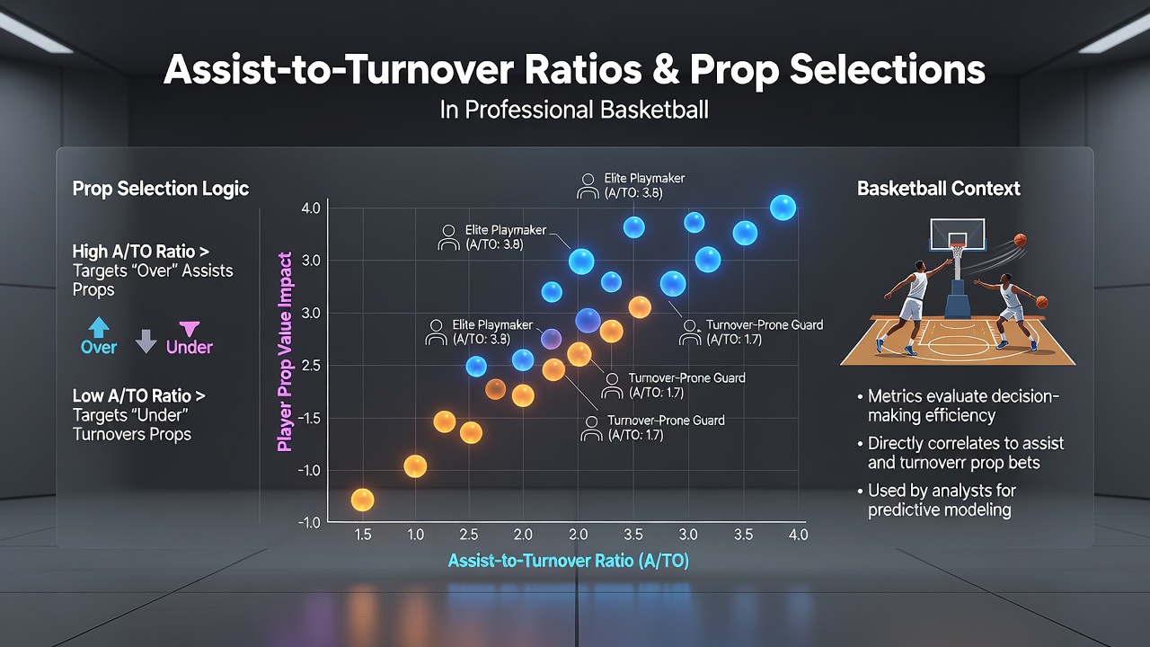 Close-up of basketball statistics displayed on a digital screen showing assist and turnover columns