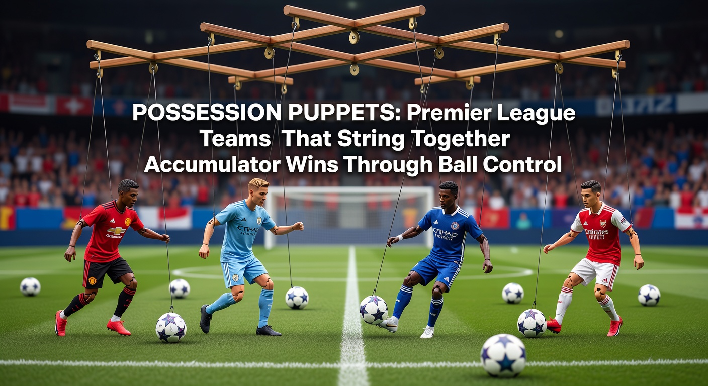 Graph depicting possession percentages versus win rates for top Premier League teams, highlighting statistical edges for betting