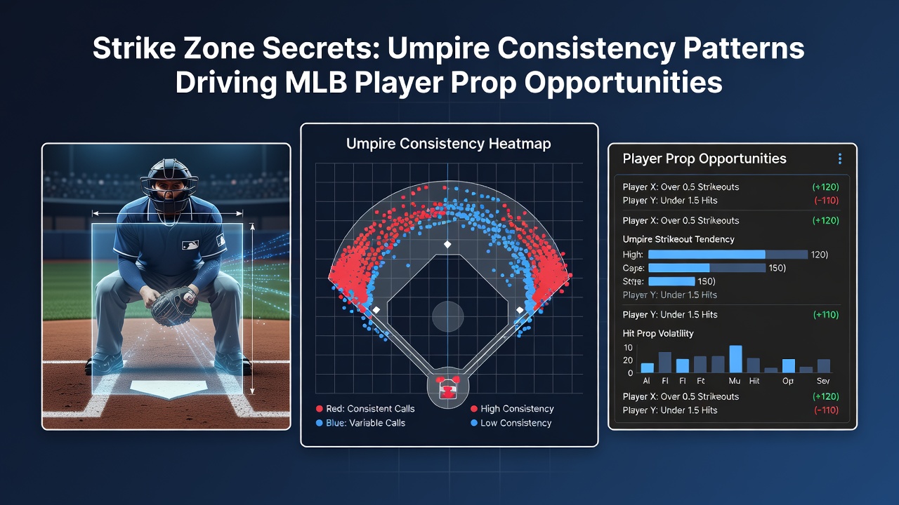 Graph showing strike zone heat maps for different MLB umpires across multiple games
